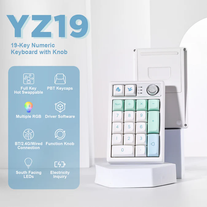 Yunzii YZ19 Gasket Wireless Mechanical Numpad