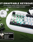 YUNZII C68 Panda Wireless Hi-Fi Mechanical Keyboard