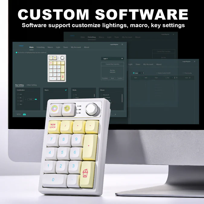 Yunzii YZ19 Gasket Wireless Mechanical Numpad