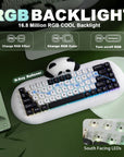 YUNZII C68 Panda Wireless Hi-Fi Mechanical Keyboard