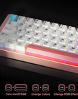 Yunzii AL66 Knob CNC Aluminium Wireless Mechanical Keyboard