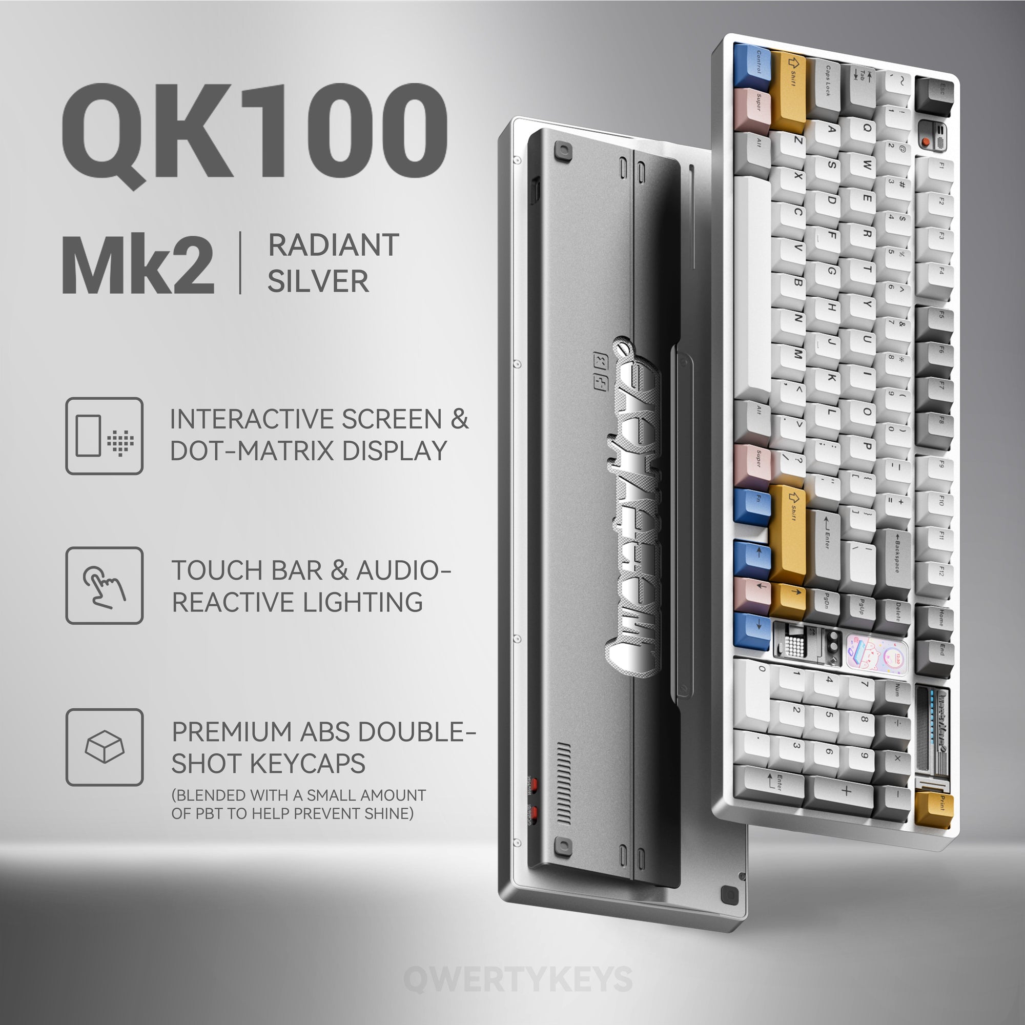 QK100 Mk2 Tri-Mode Pre-Built Wireless Mechanical Keyboard