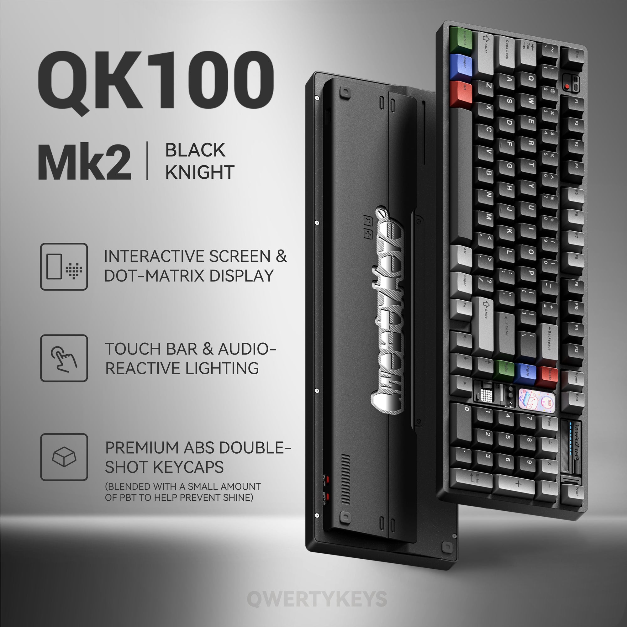 QK100 Mk2 Tri-Mode Pre-Built Wireless Mechanical Keyboard