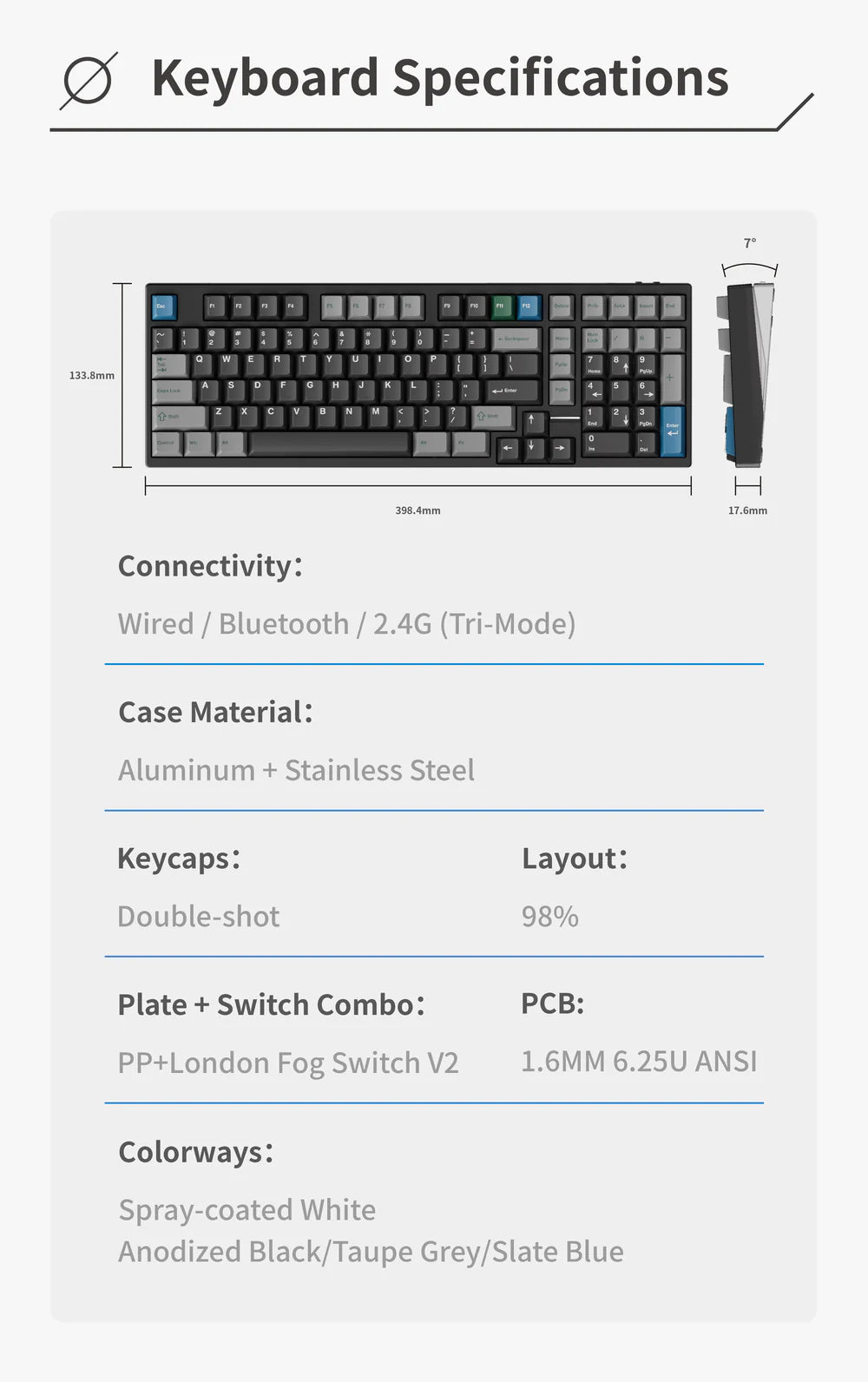 Neo98 Pre-Built Wireless Mechanical Keyboard