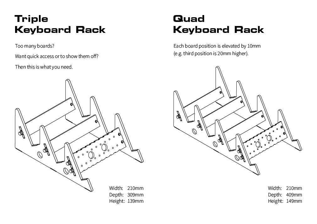 Laser Ninja Keyboard Stands