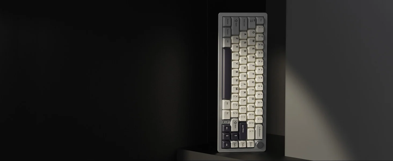 Yunzii AL66 Knob CNC Aluminium Wireless Mechanical Keyboard
