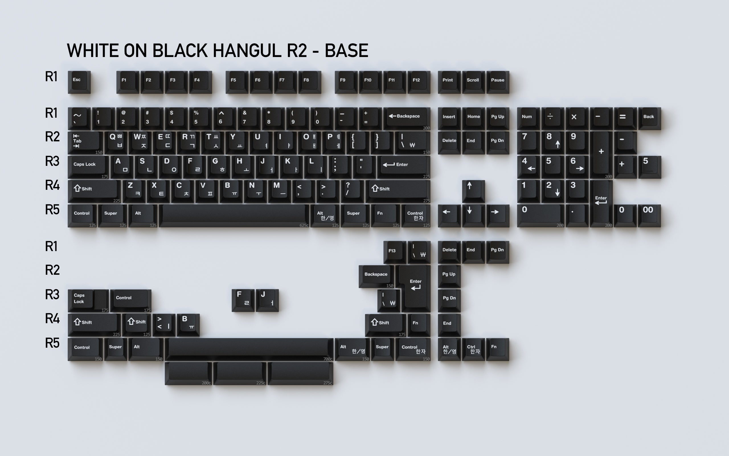 キーボード GMK WoB Hangul GMK WoB/BoW Hangul R2 (Ended) – SwitchKeys